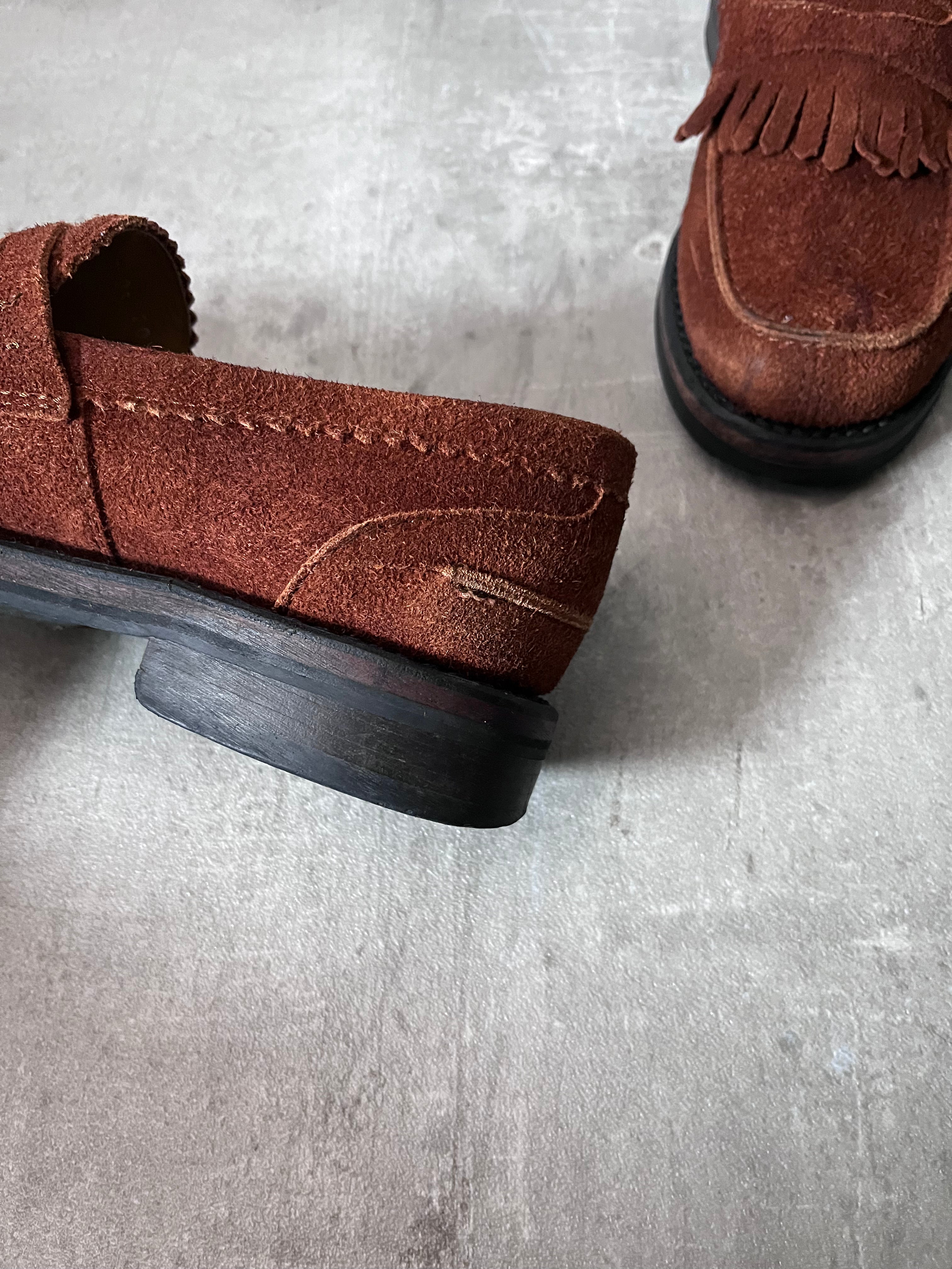 Our Legacy Suede Loafers Shoes Brown Men - 42