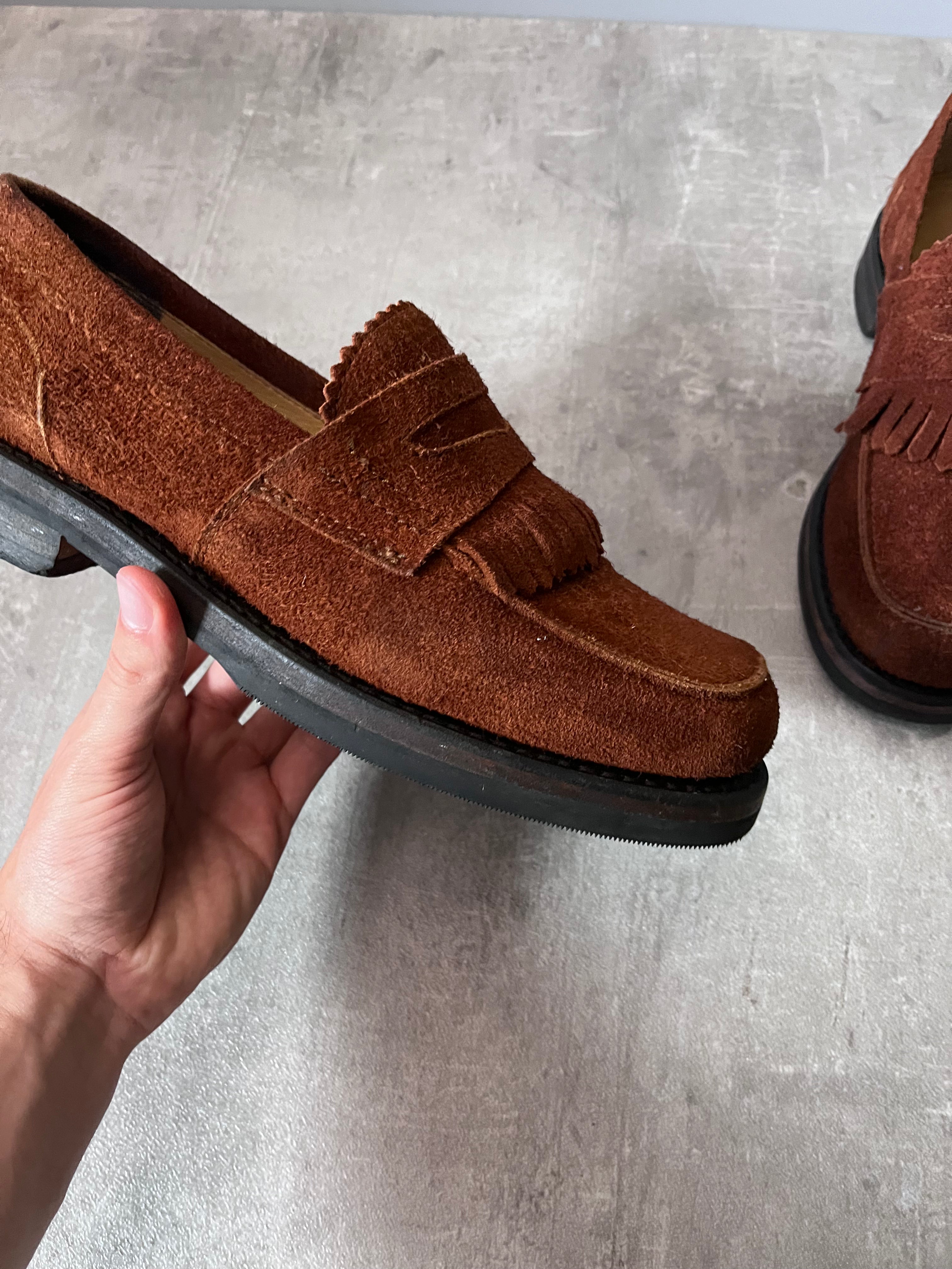 Our Legacy Suede Loafers Shoes Brown Men - 42