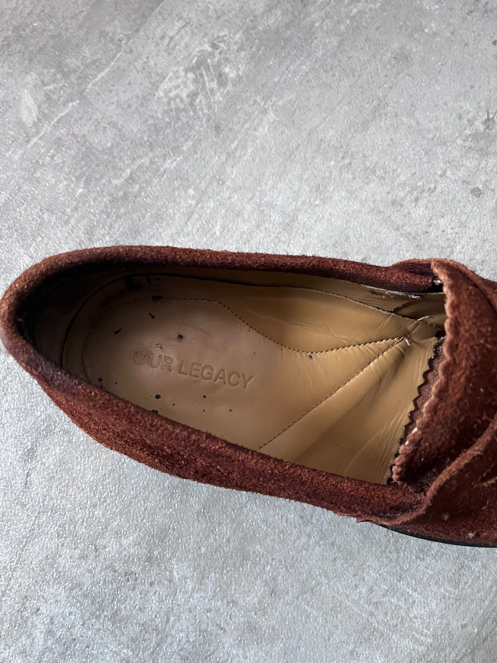 Our Legacy Suede Loafers Shoes Brown Men - 42