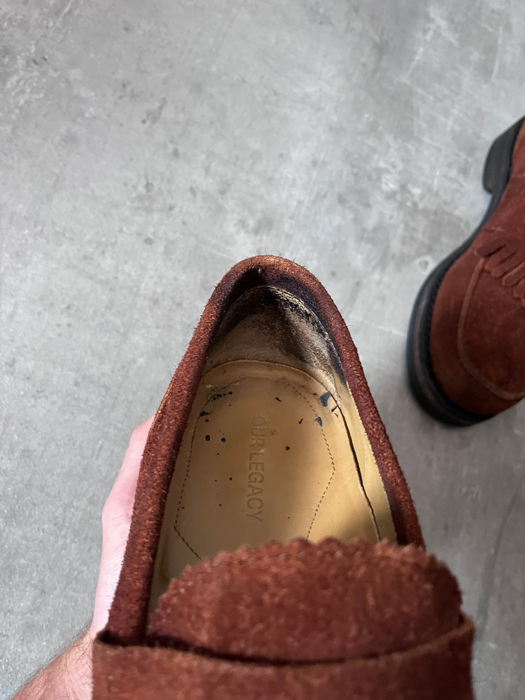 Our Legacy Suede Loafers Shoes Brown Men - 42
