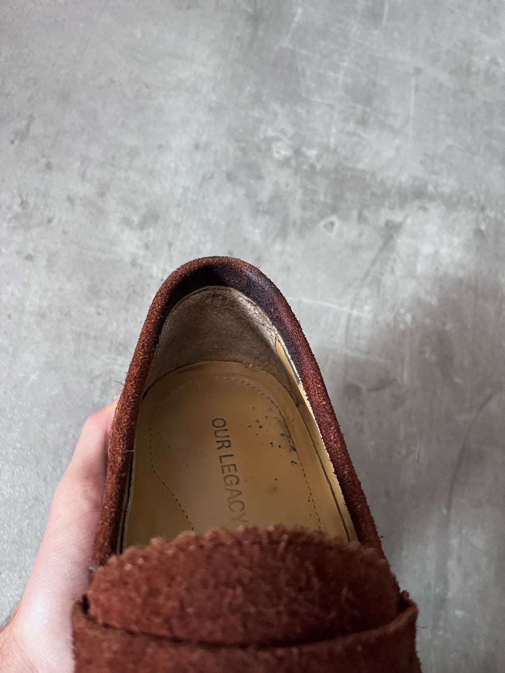 Our Legacy Suede Loafers Shoes Brown Men - 42