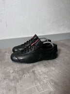 2000s Prada Sport Monte Carlo Leather Low Shoes Black Men - 41