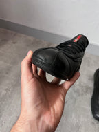 2000s Prada Sport Monte Carlo Leather Low Shoes Black Men - 41