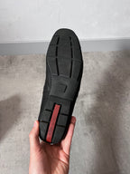 2000s Prada Sport Monte Carlo Leather Low Shoes Black Men - 41