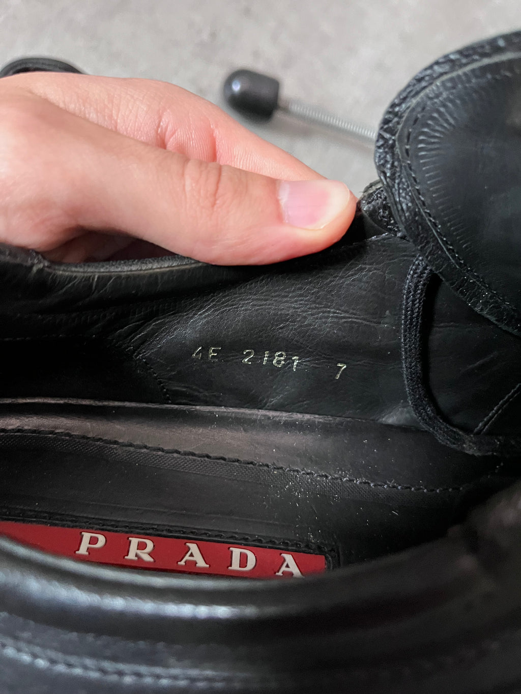 2000s Prada Sport Monte Carlo Leather Low Shoes Black Men - 41