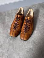 Prada Vintage Oxfords Leather Shoes Brown Women - 36