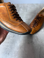 Prada Vintage Oxfords Leather Shoes Brown Women - 36