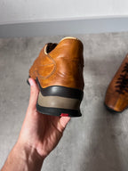Prada Vintage Oxfords Leather Shoes Brown Women - 36