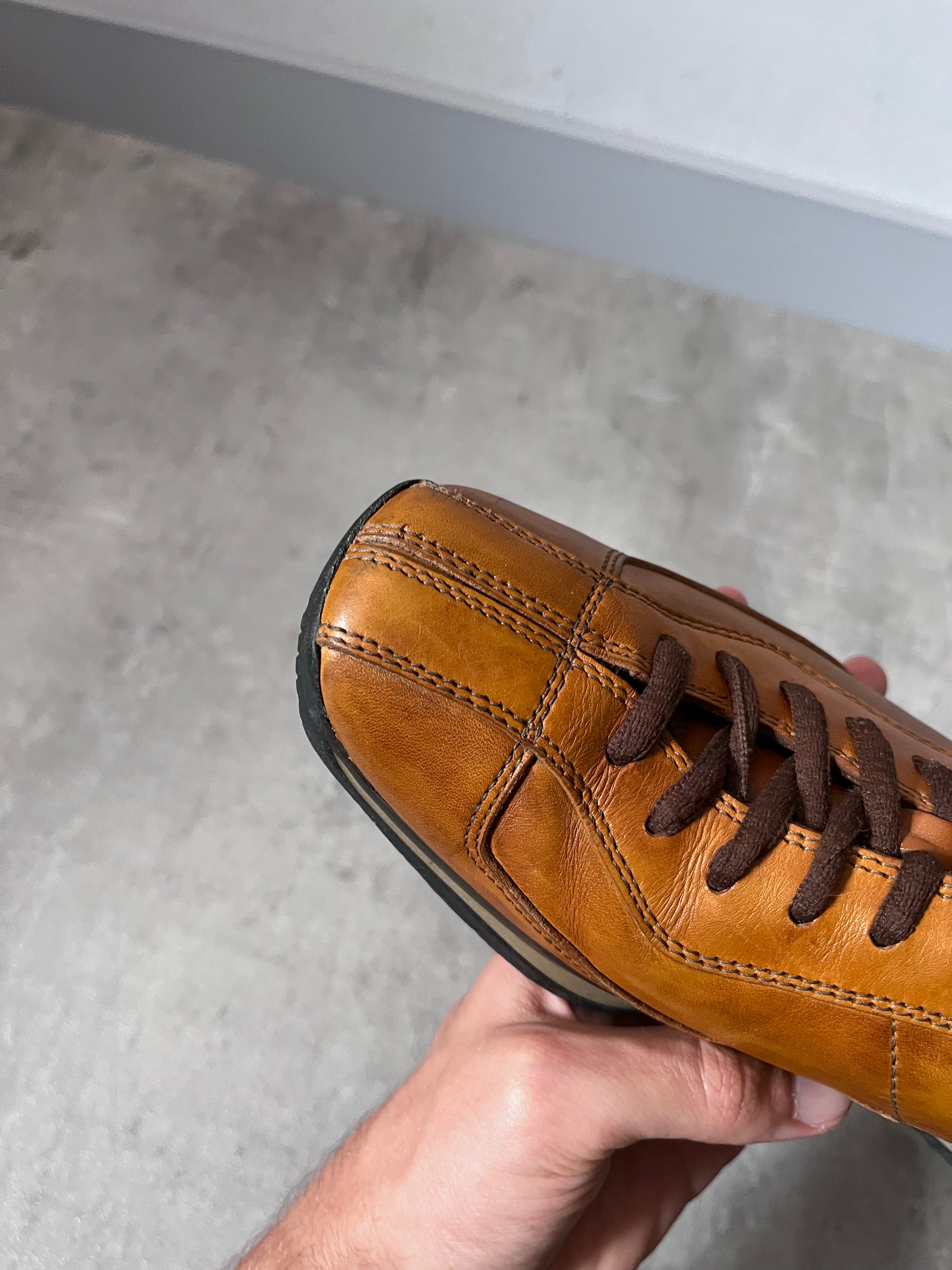 Prada Vintage Oxfords Leather Shoes Brown Women - 36