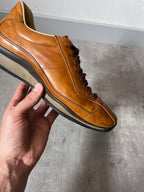 Prada Vintage Oxfords Leather Shoes Brown Women - 36