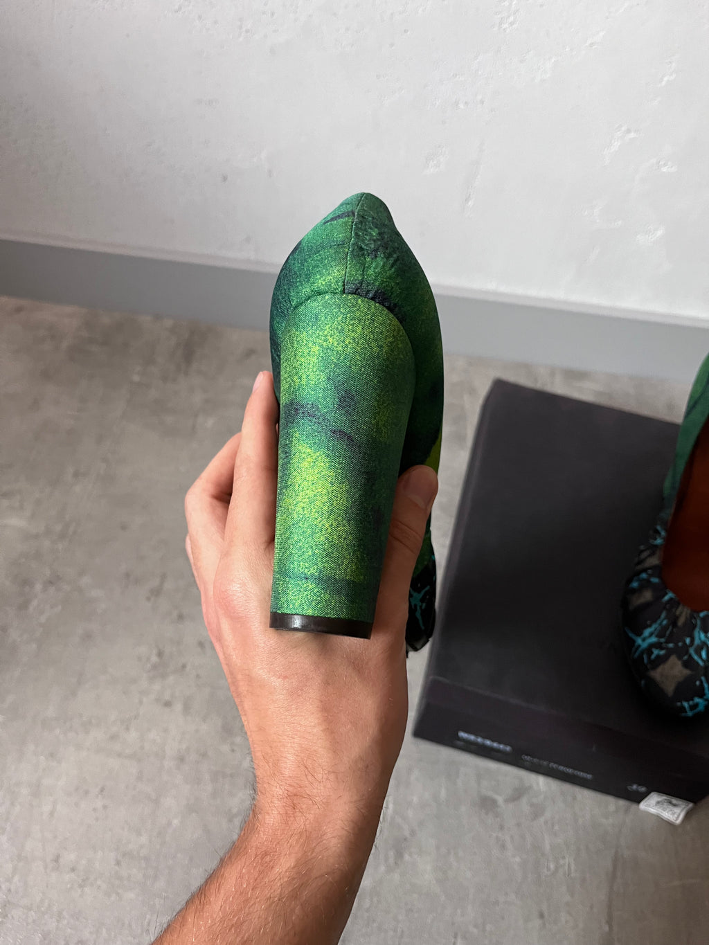 Dries Van Noten Ruched Pumps Heel Turquoise Green Women - 39