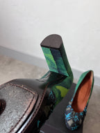 Dries Van Noten Ruched Pumps Heel Turquoise Green Women - 39
