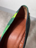 Dries Van Noten Ruched Pumps Heel Turquoise Green Women - 39