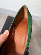 Dries Van Noten Ruched Pumps Heel Turquoise Green Women - 39