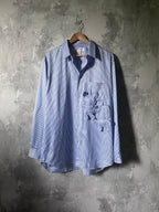 FW2022 Striped Shirt 3D Plush Teddy Bear Men - XL