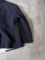 S/S 2020 Raf Simons Sword Collar Lapel Wool Blazer Jacket Black Men - S