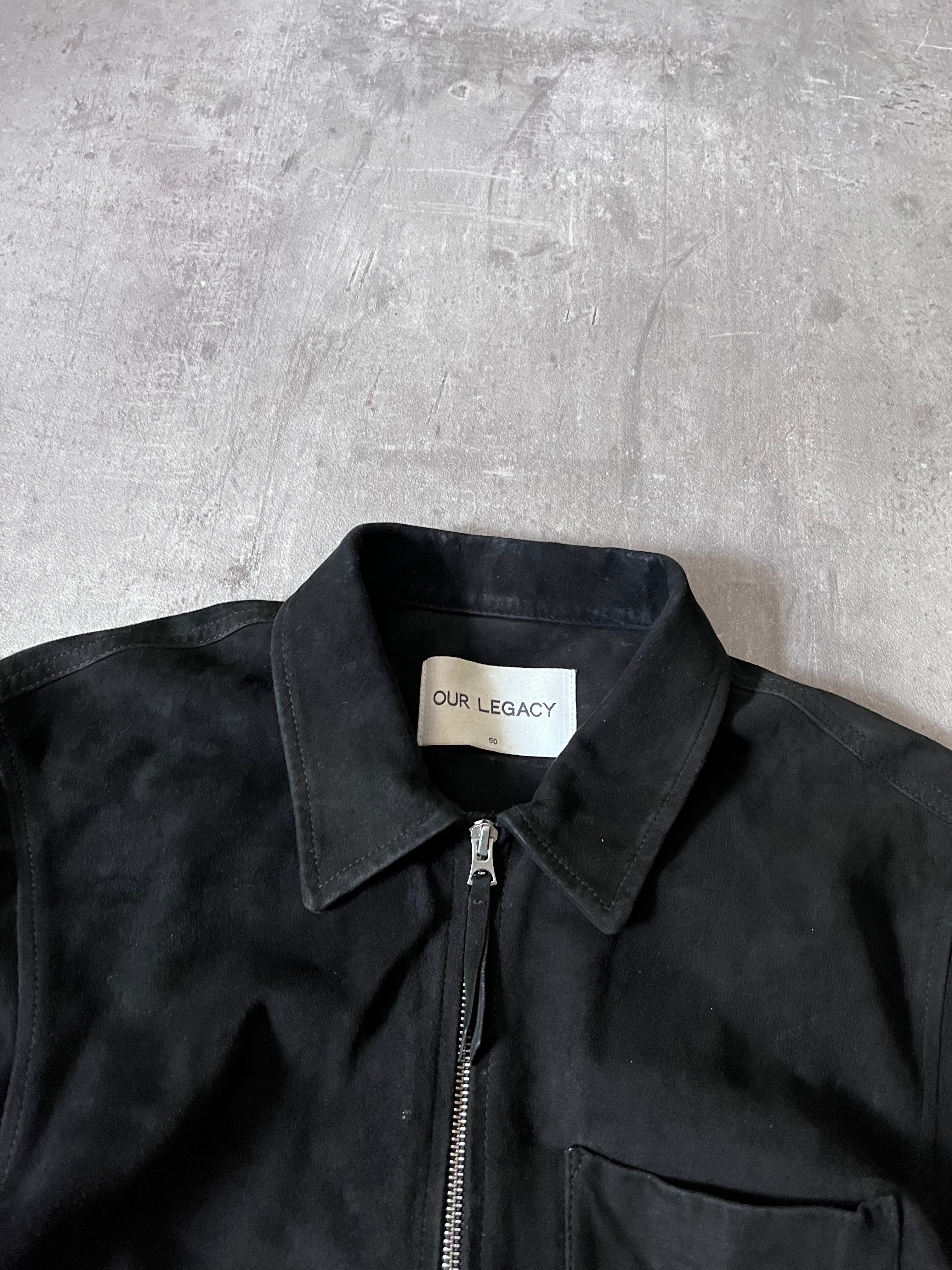 F/W 2015 Our Legacy Suede Leather Jacket Black Men - M