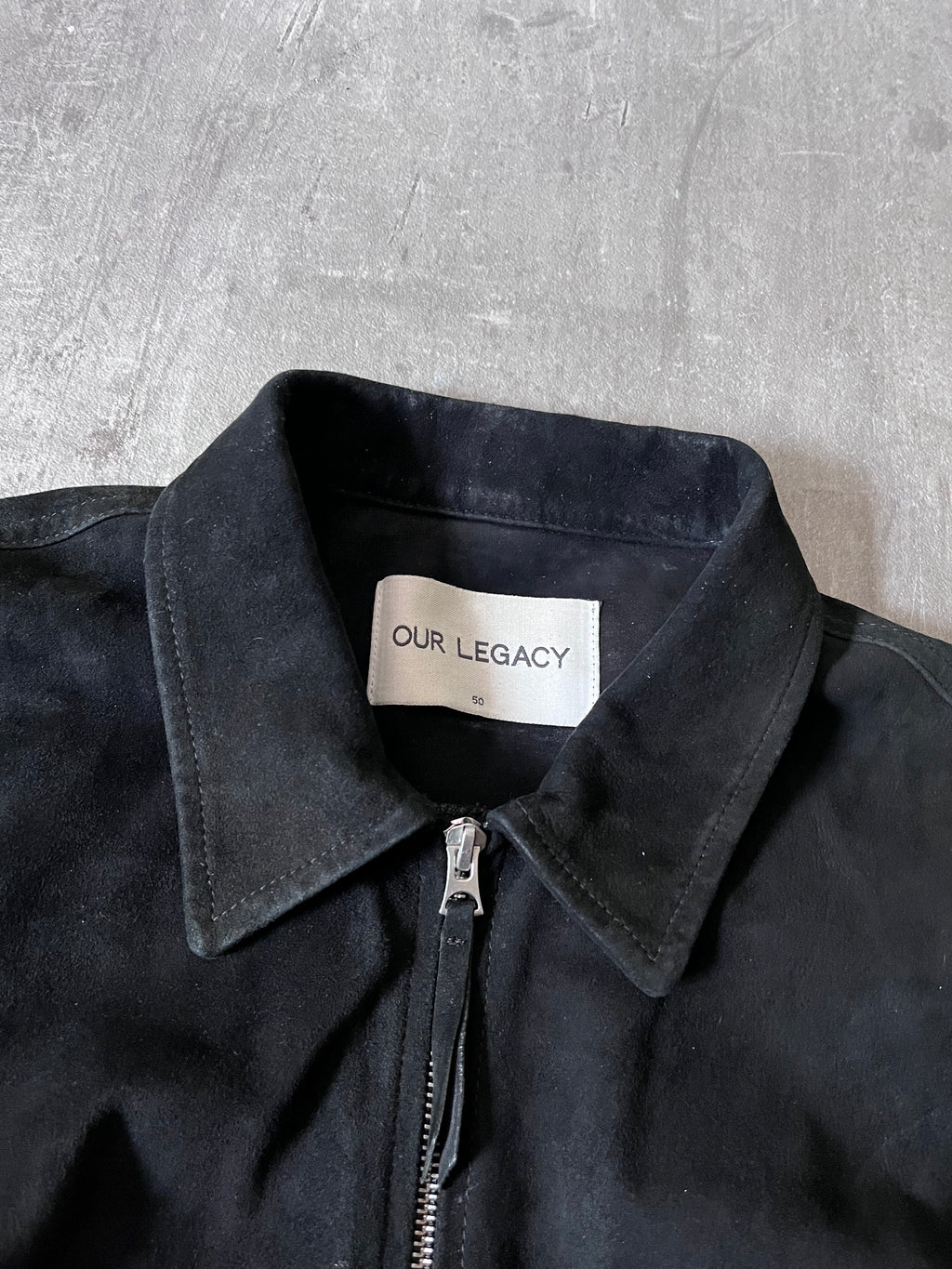 F/W 2015 Our Legacy Suede Leather Jacket Black Men - M