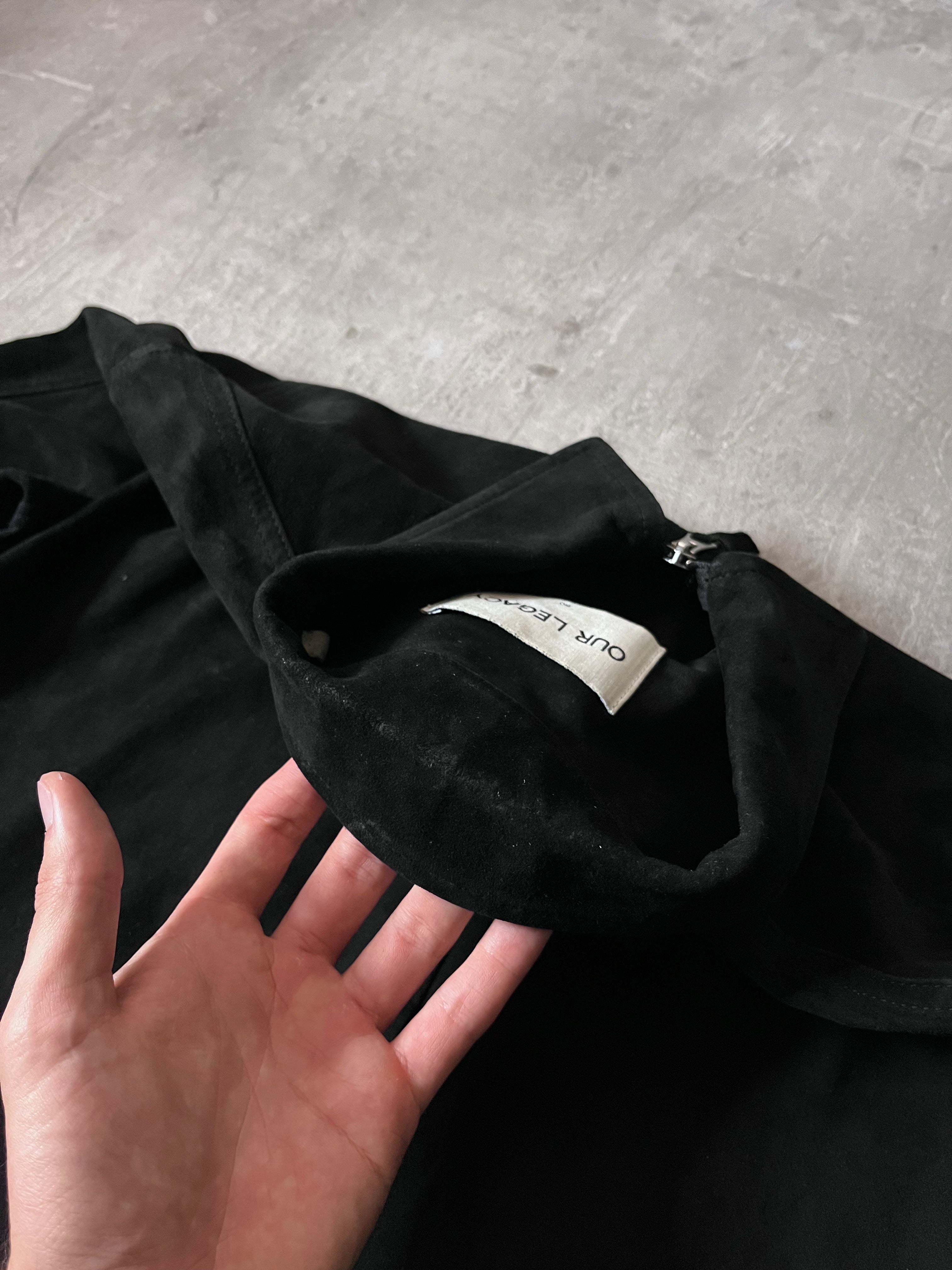 F/W 2015 Our Legacy Suede Leather Jacket Black Men - M