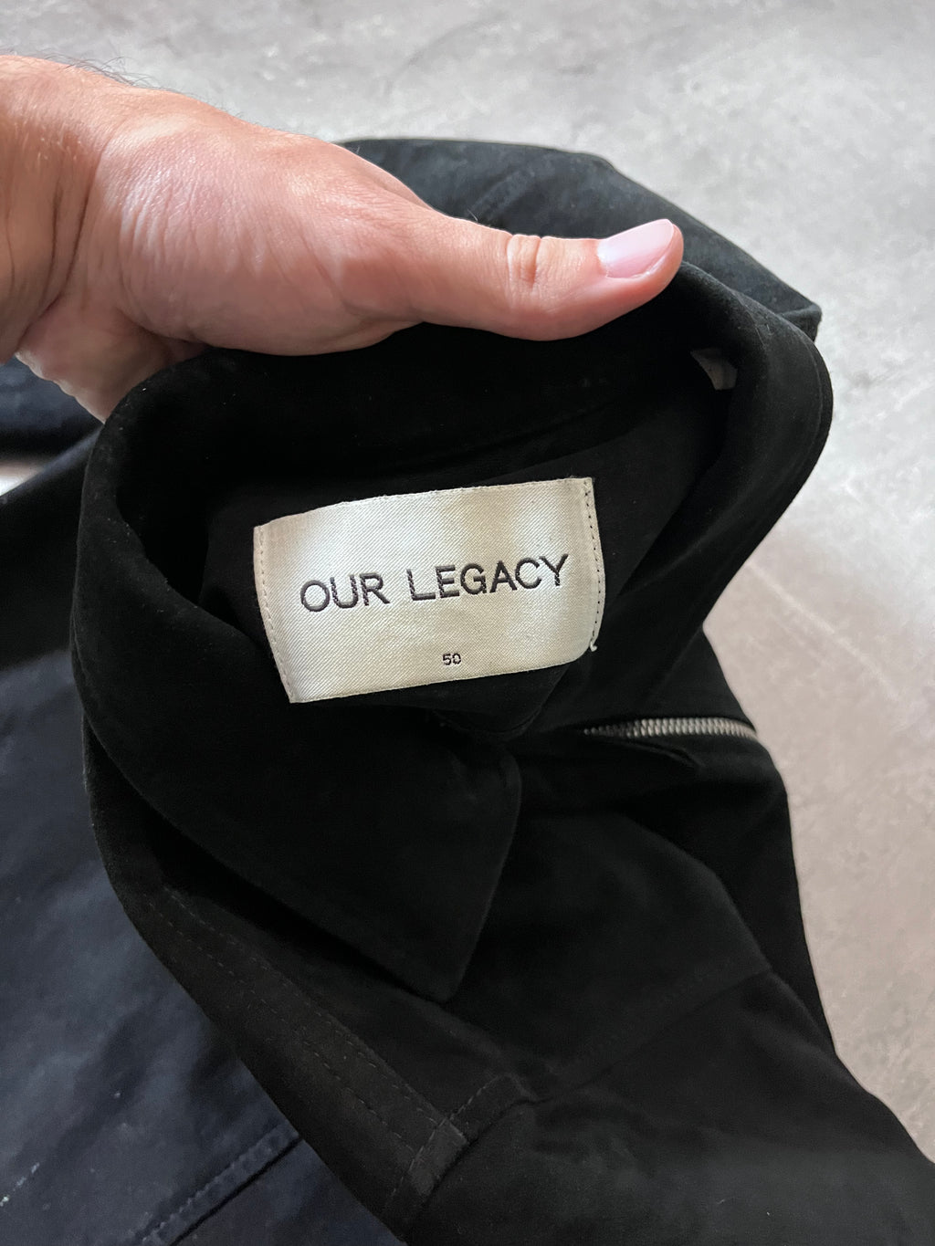 F/W 2015 Our Legacy Suede Leather Jacket Black Men - M