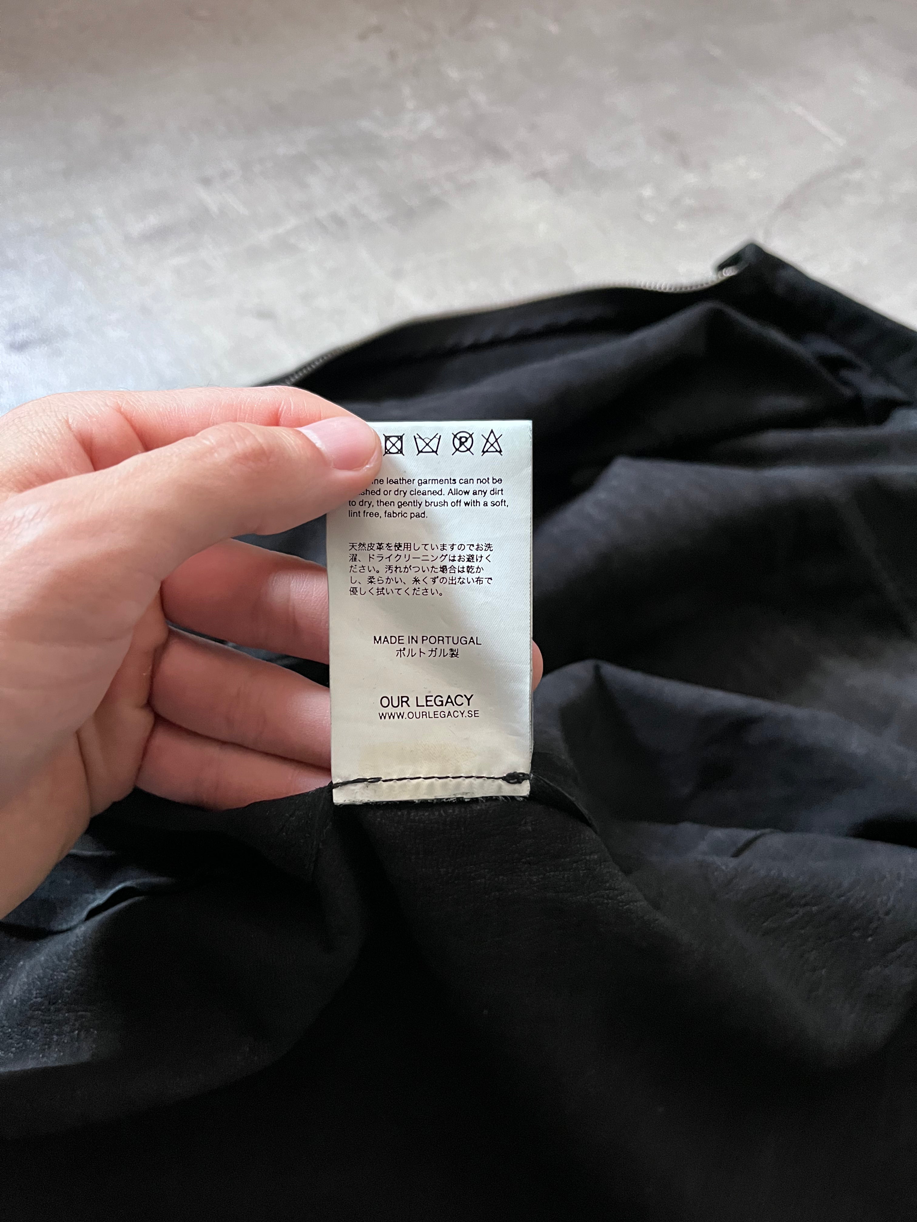 F/W 2015 Our Legacy Suede Leather Jacket Black Men - M