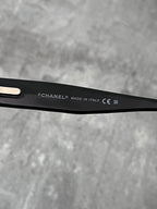 Chanel 5125 CC Logo Quilted Sunglasses Black Unisex