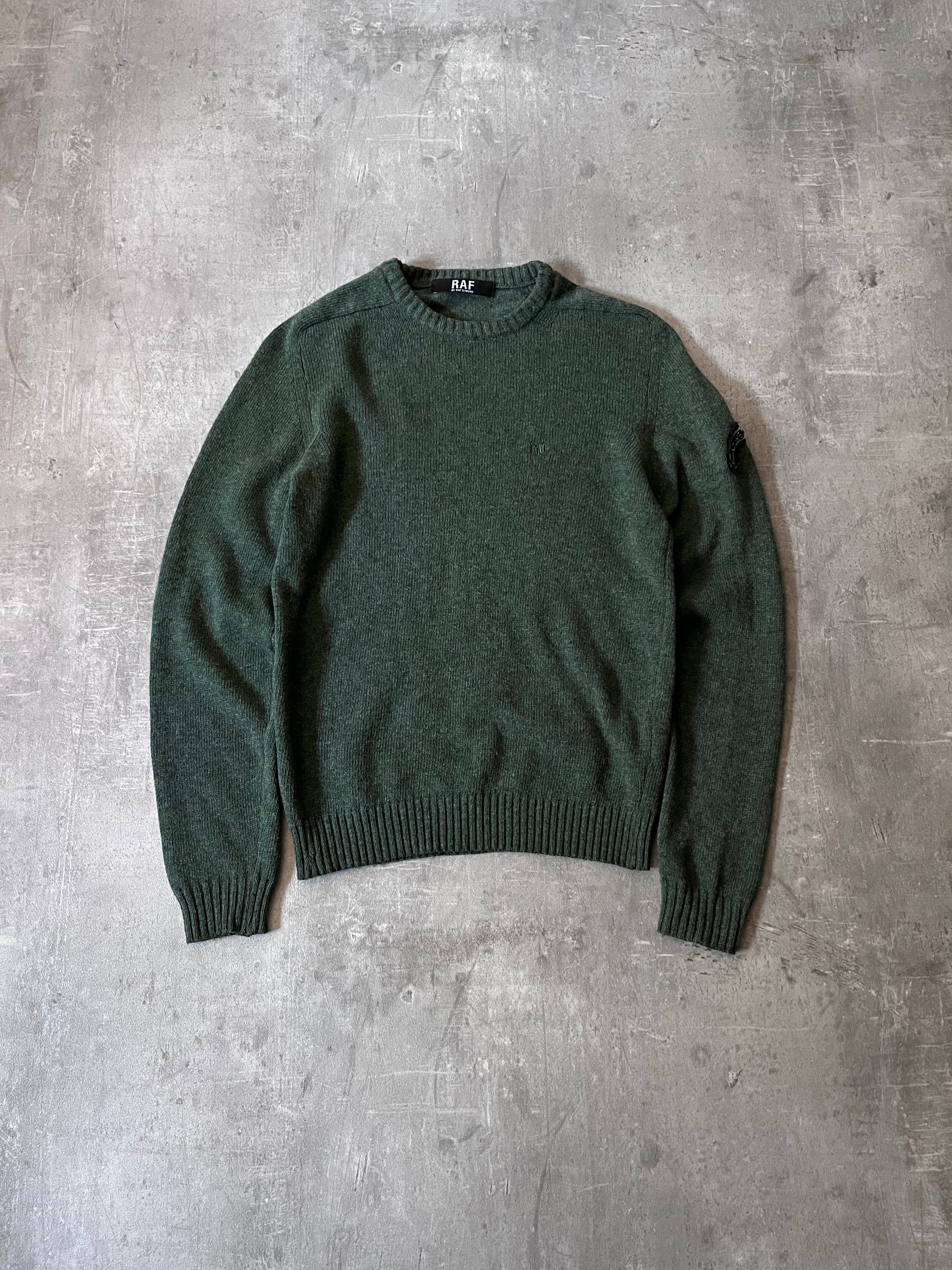 F/W 2006 Raf by Raf Simons "What We Do Is Secret" Wool Sweater Green Men - S