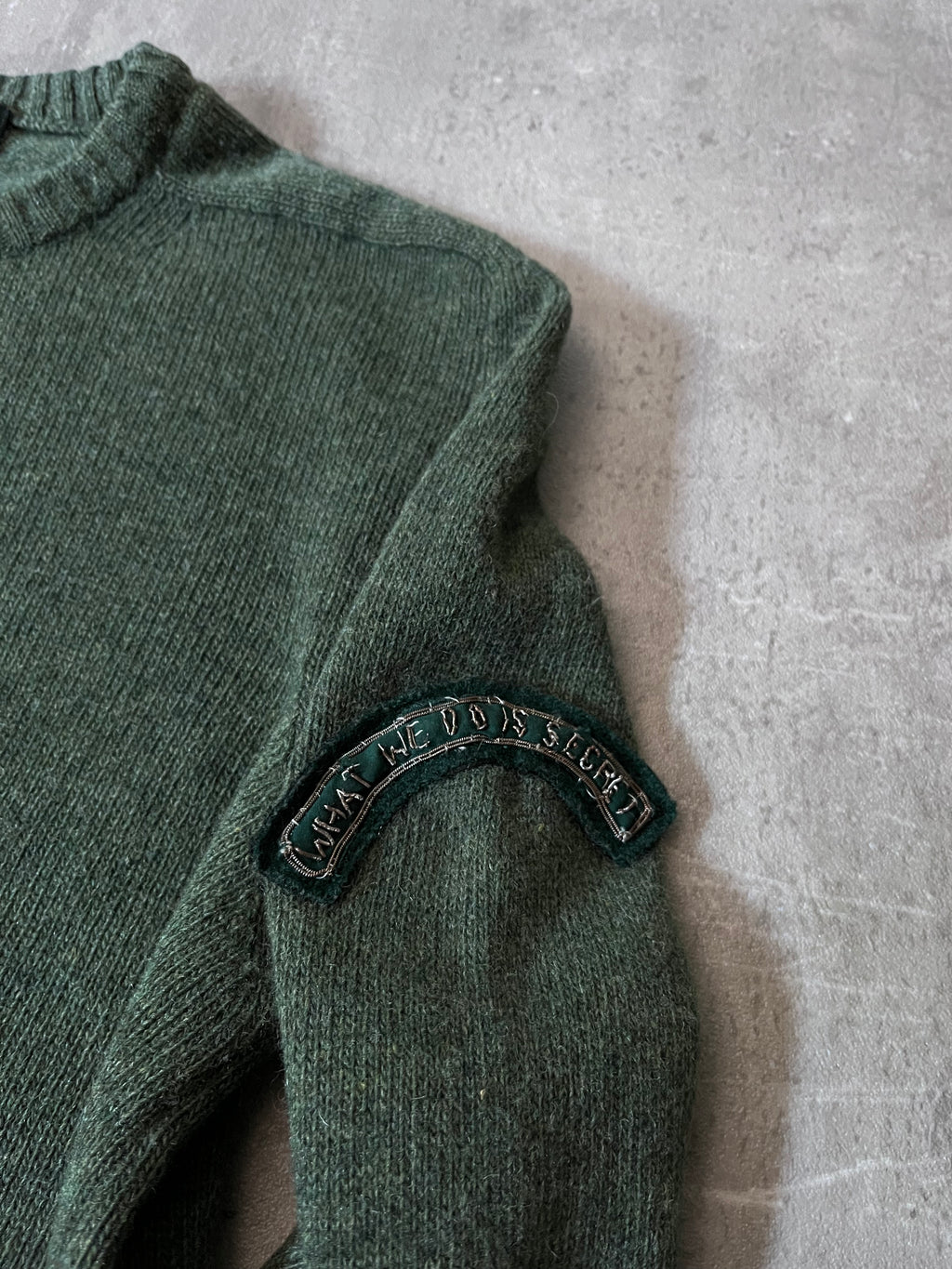 F/W 2006 Raf by Raf Simons "What We Do Is Secret" Wool Sweater Green Men - S