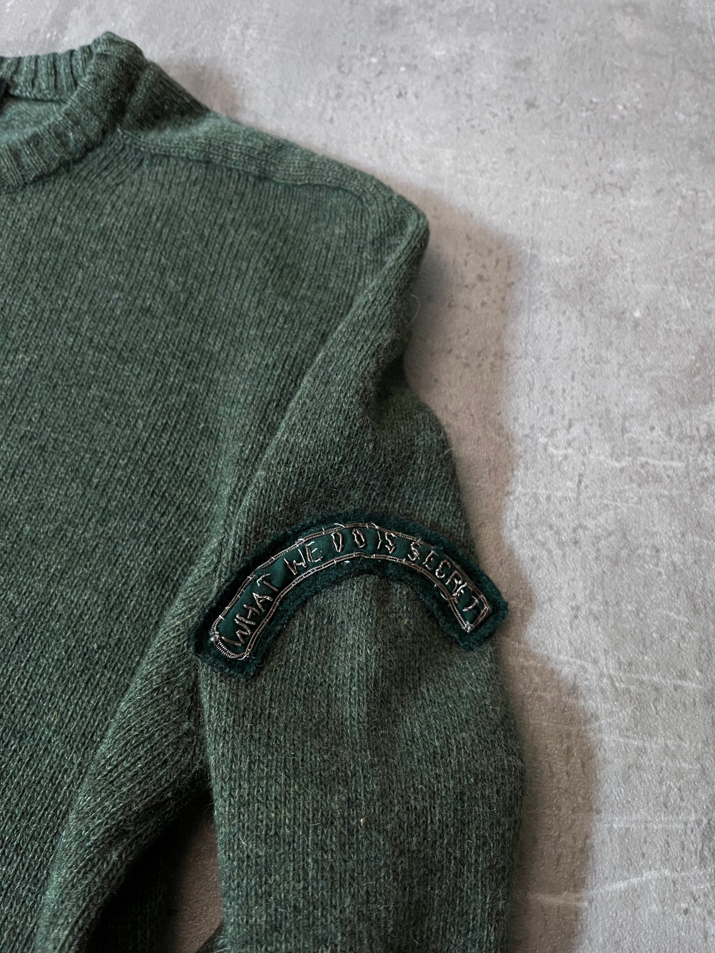 F/W 2006 Raf by Raf Simons "What We Do Is Secret" Wool Sweater Green Men - S