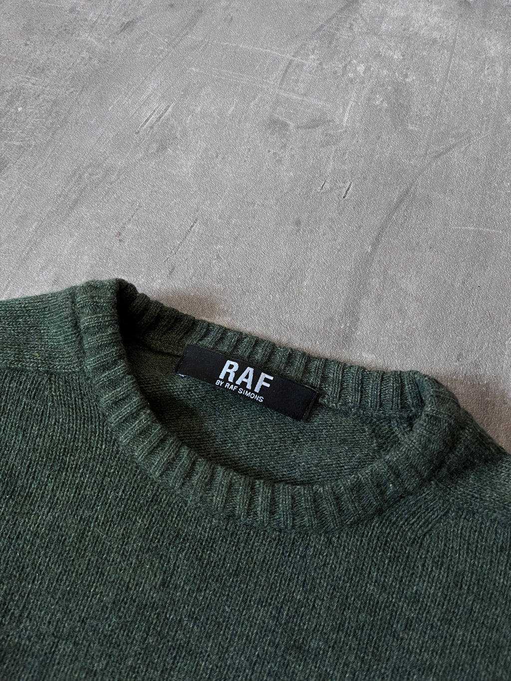 F/W 2006 Raf by Raf Simons "What We Do Is Secret" Wool Sweater Green Men - S