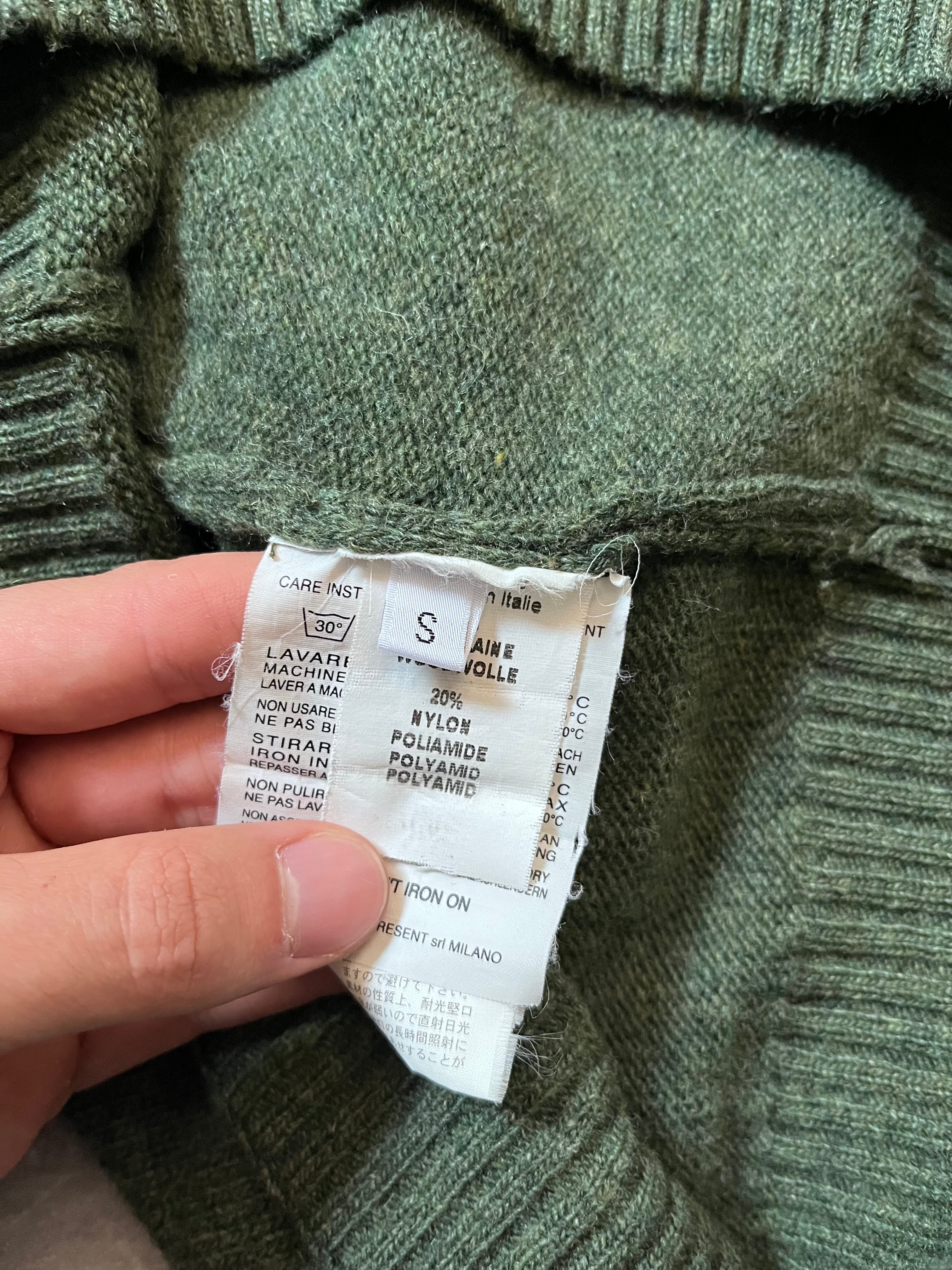 F/W 2006 Raf by Raf Simons "What We Do Is Secret" Wool Sweater Green Men - S