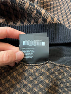 F/W 2019 Prada Geometric Jacquard Wool Cashmere Sweater Black Brown Men - L