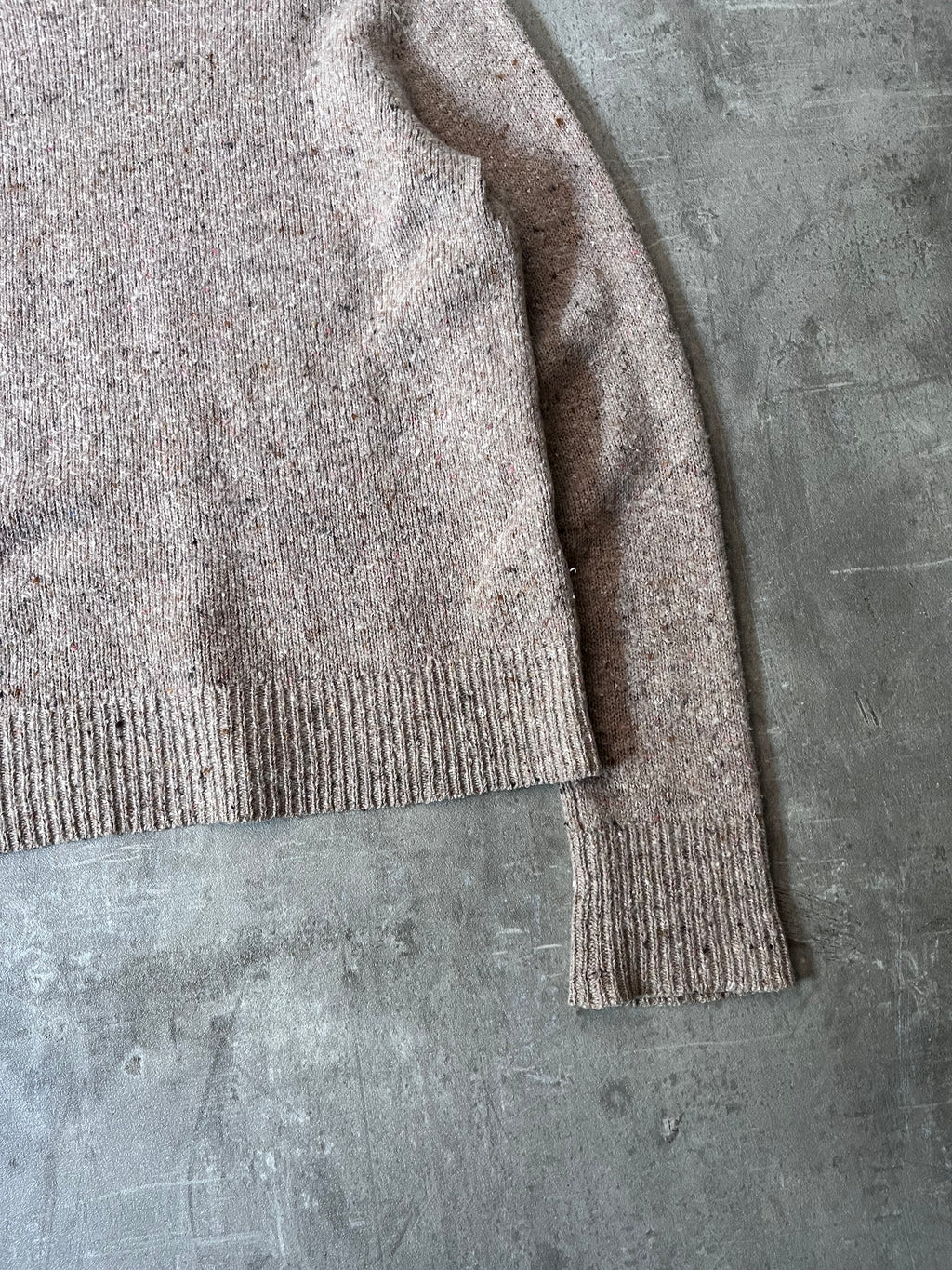 Acne Studios Pilled Melange Wool Sweater Beige Men - L
