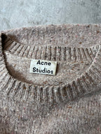 Acne Studios Pilled Melange Wool Sweater Beige Men - L