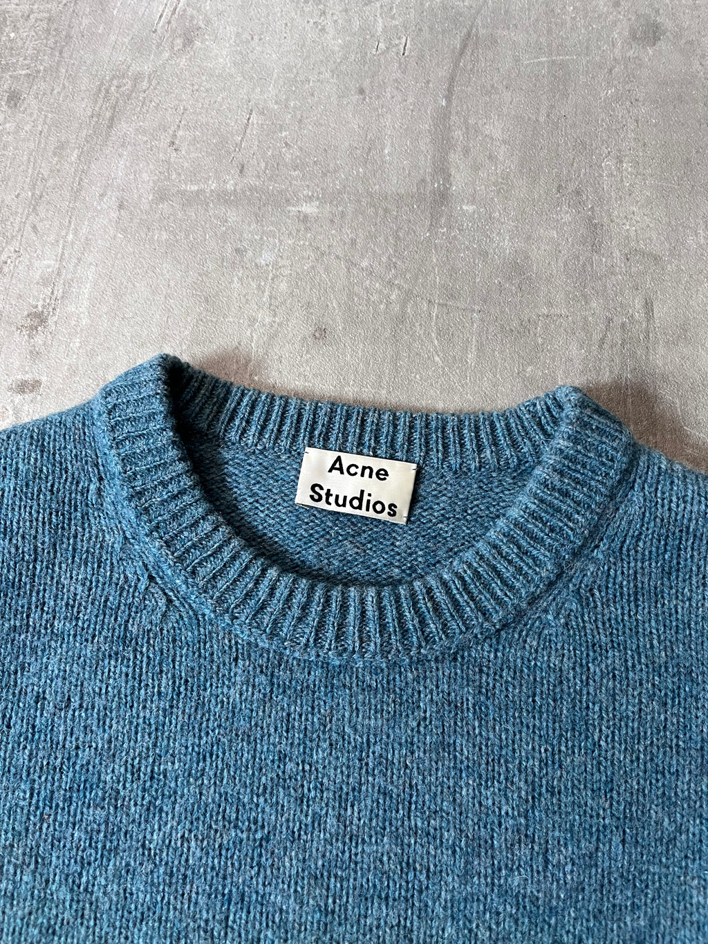 Acne Studios Kai Wool Sweater Blue Men - S