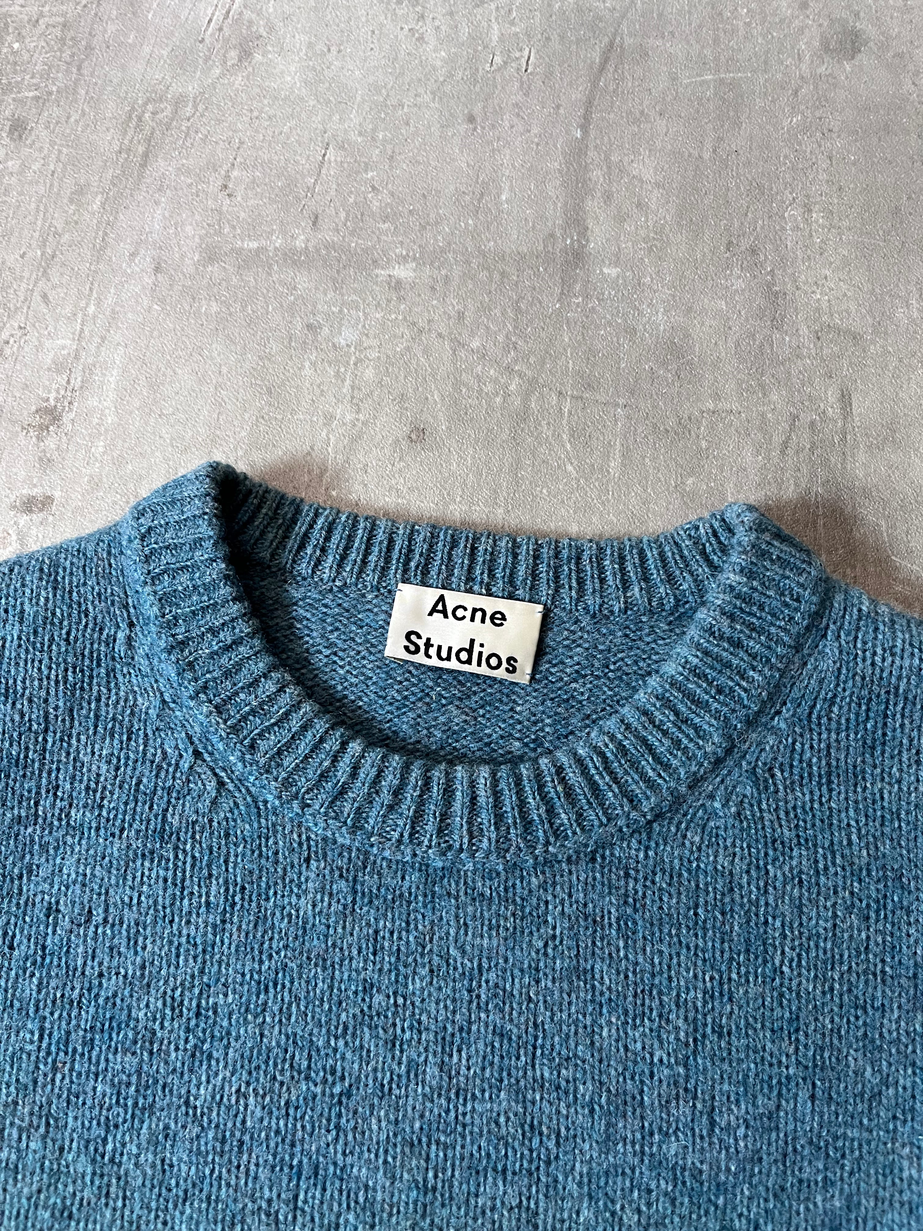 Acne Studios Kai Wool Sweater Blue Men - S