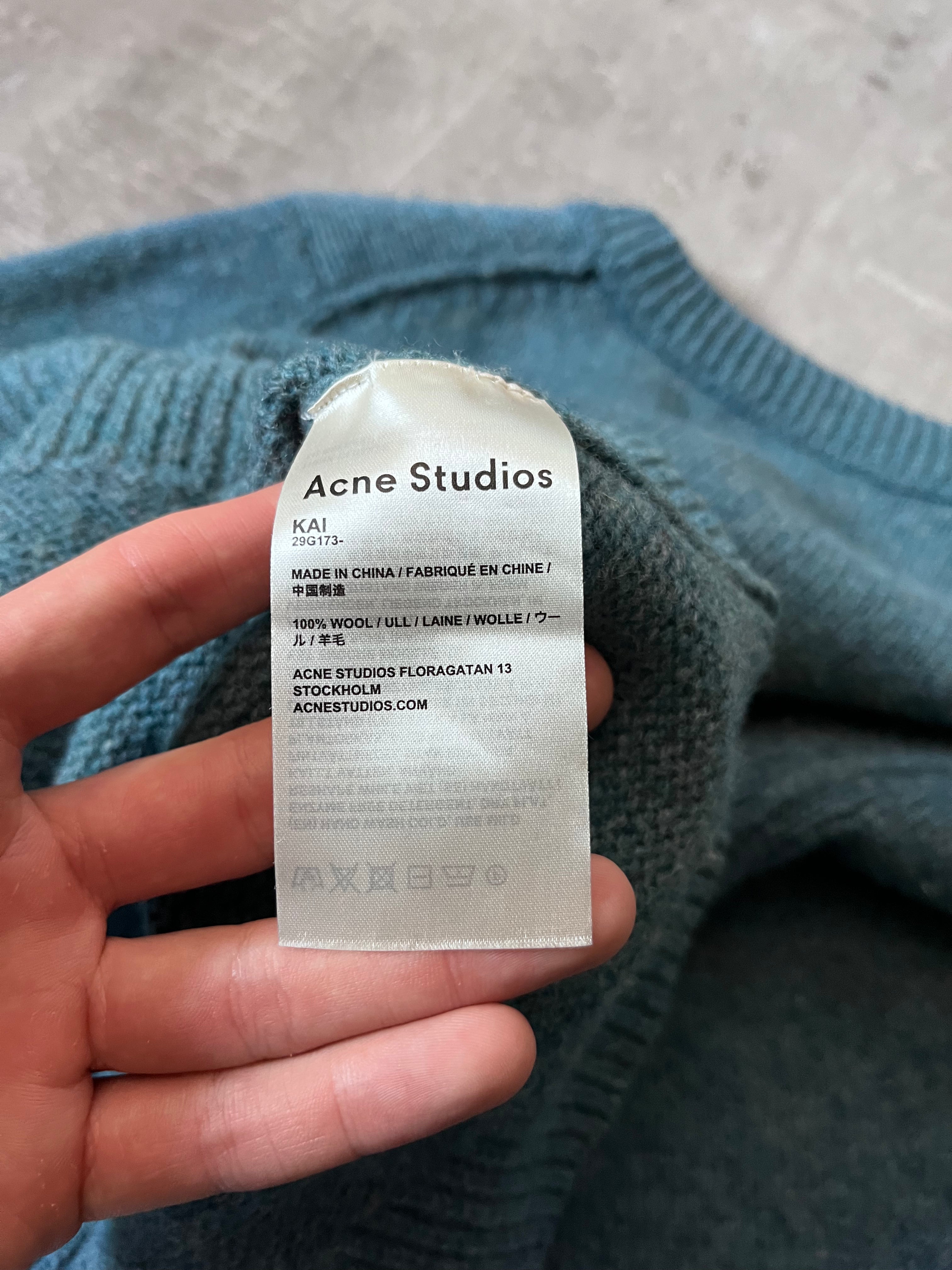 Acne Studios Kai Wool Sweater Blue Men - S