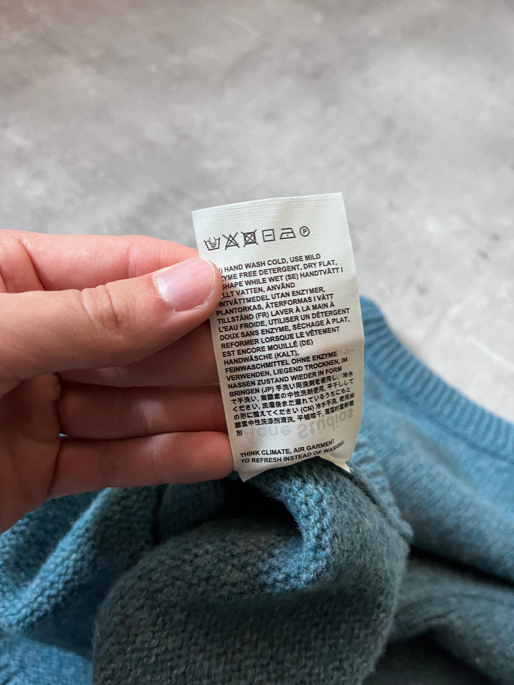 Acne Studios Kai Wool Sweater Blue Men - S