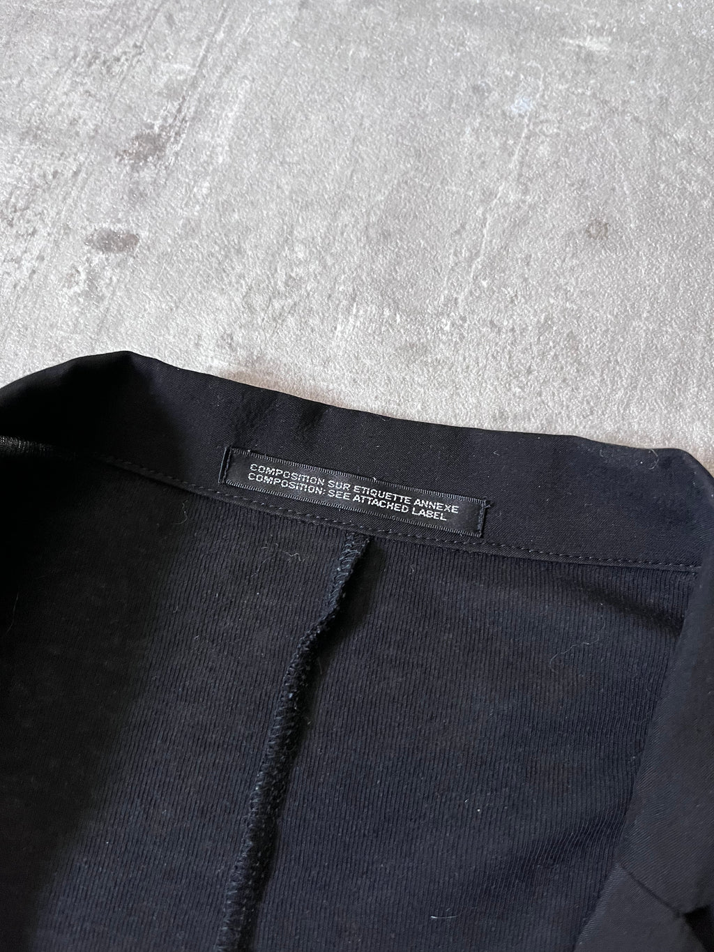 Yohji Yamamoto Snap Button Jersey Blazer Cardigan Sweater Black Unisex - M