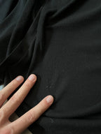 Yohji Yamamoto Snap Button Jersey Blazer Cardigan Sweater Black Unisex - M