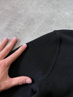 Prada Big Logo Heavyweight Wool Hooded Sweater Jacket Black Men - L