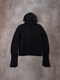S/S 2020 Rick Owens Fogachine Knit Hoodie Black Unisex -S