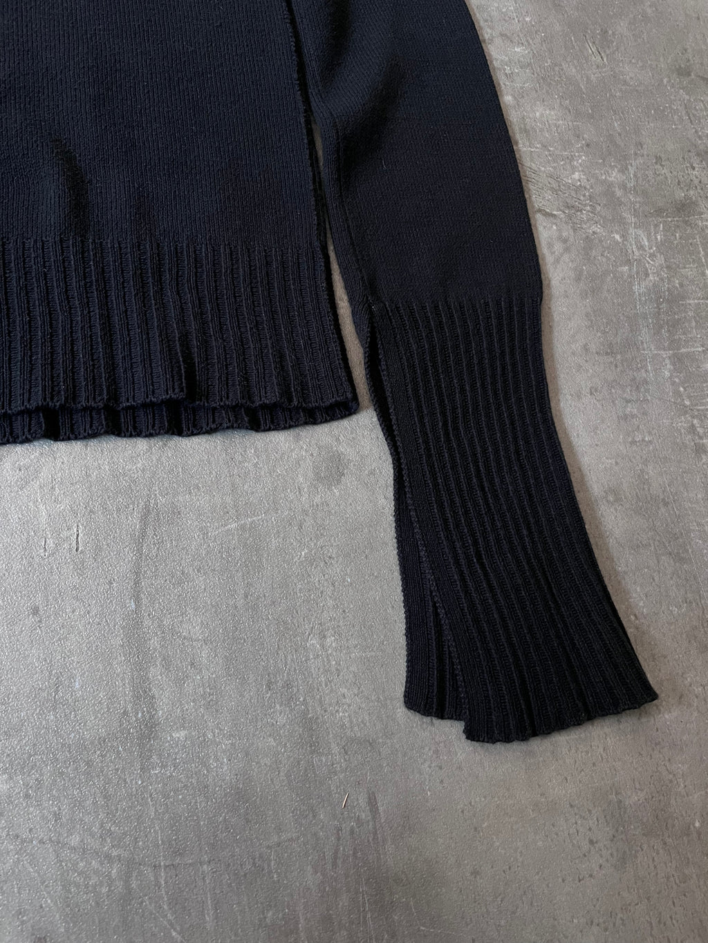 S/S 2020 Rick Owens Fogachine Knit Hoodie Black Unisex -S