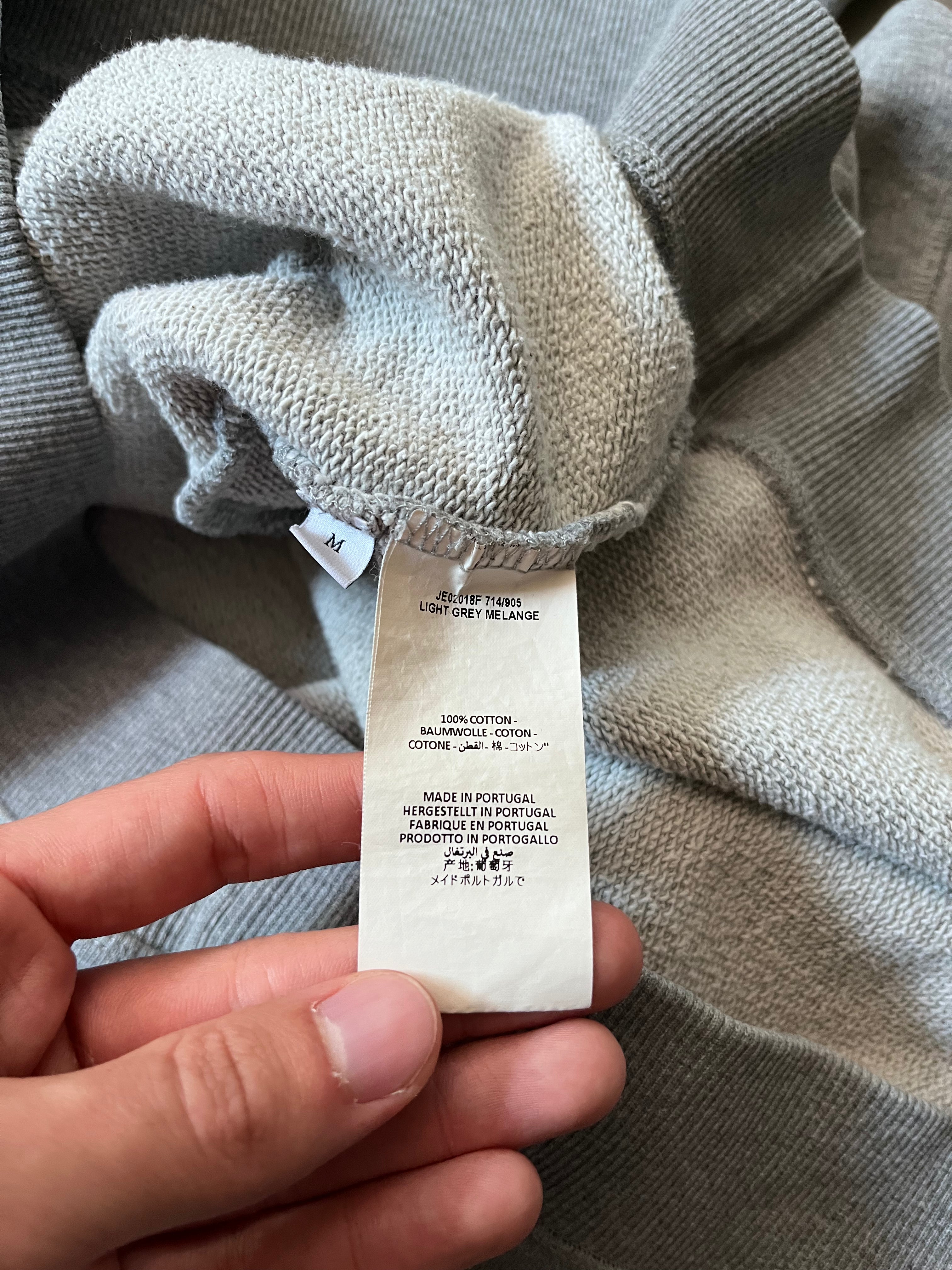 JW Anderson University Logo Hoodie Grey Men - M
