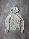Saint Laurent Paris Logo Tie Dye Hoodie Blue Men - XS