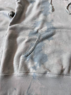 Saint Laurent Paris Logo Tie Dye Hoodie Blue Men - XS