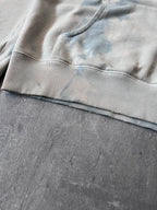 Saint Laurent Paris Logo Tie Dye Hoodie Blue Men - XS