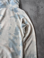 Saint Laurent Paris Logo Tie Dye Hoodie Blue Men - XS