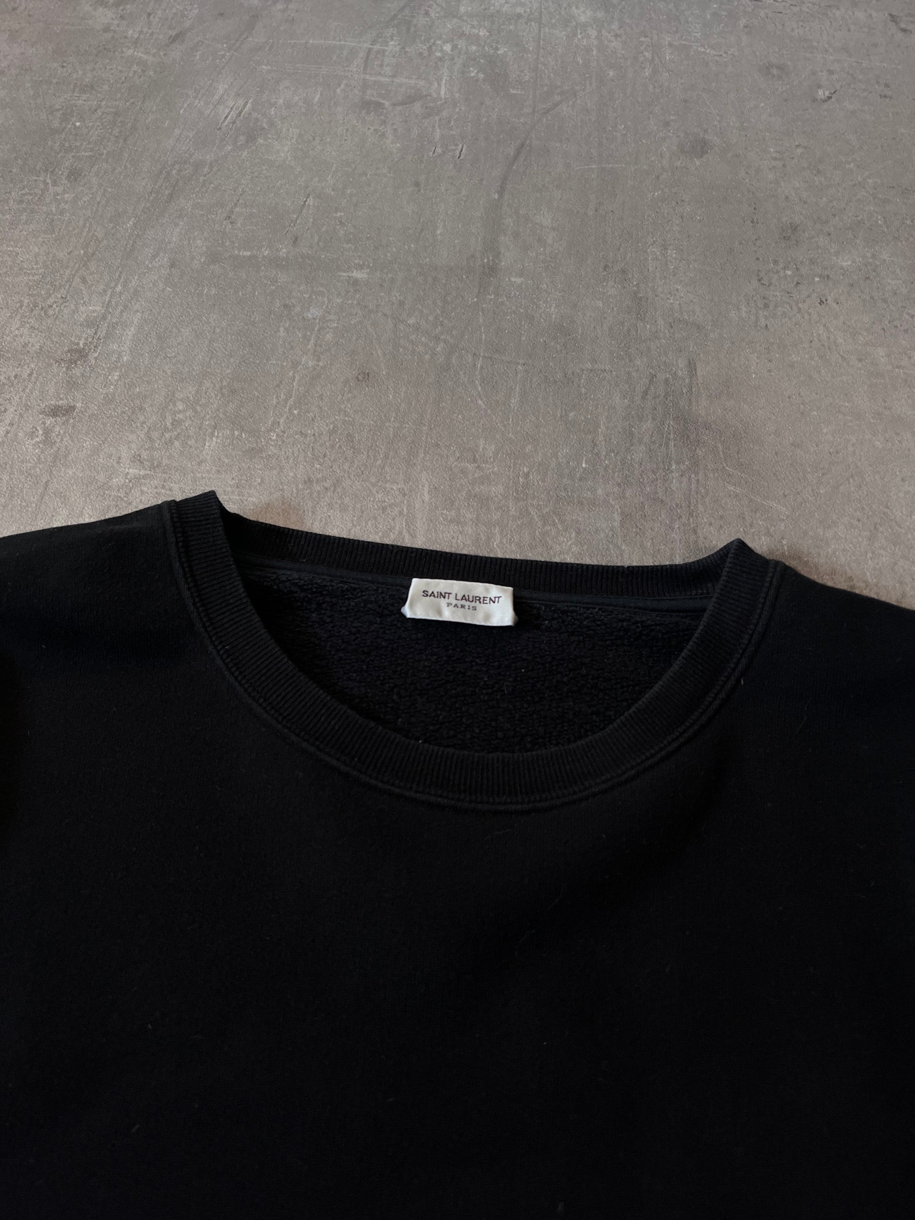 Saint Laurent Paris Pekin 1985 Beijing Sweatshirt Black Men - XL