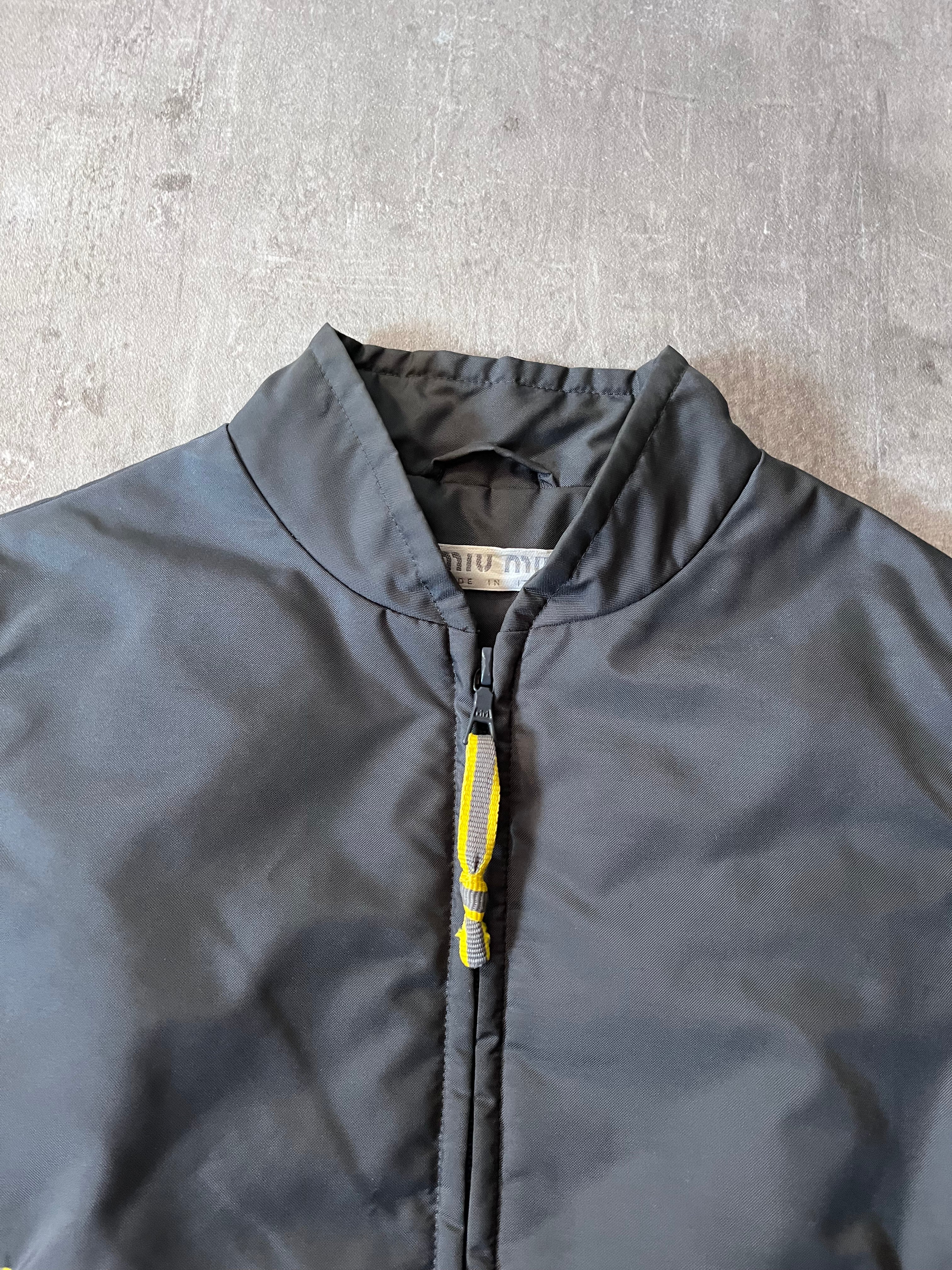 90s Miu Miu Nylon Technical Vest Grey Women - M